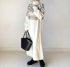 ニットワンピース 冬