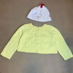 値下！ かわいいbabyGap イエロー カーディガンと帽子セット 6-12ヶ月