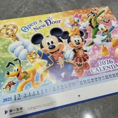2026年 ミッキーマウス 壁掛けカレンダー　第一生命　かわいい　ミッキー