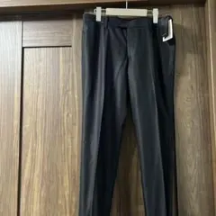 新品タグ付 DESIGNWORKS スラックス ブラック ウールシルク 裾未仕上のサムネイル