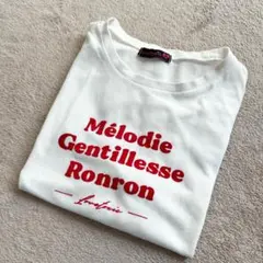 Lovetoxic ロゴプリントTシャツ ホワイト Mサイズ　150のサムネイル