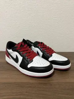Nike Air Jordan 1 Low 白/黒/赤 スニーカー