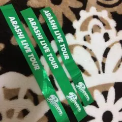 嵐 popcorn銀テープ 緑 1ロゴ✖️3