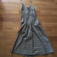 み*ん様 キャミワンピース 黒・黄・白 チェック柄