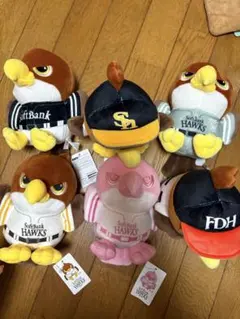 ソフトバンクホークス 鷹ぬいぐるみ タカぬいぐるみ キャップ オール