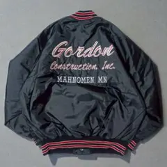 80s USA製 NO-TEX 企業刺繍 ナイロンジャケット XL BOX