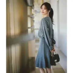 【美品】ニットミニスカートセットアップ