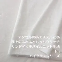 KX/6804-01●1m サンドイッチテンセルパイルニット生地/カール生地