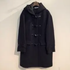 超極上希少品 インバーティア エルメス生地 ダッフルコート チャコール
