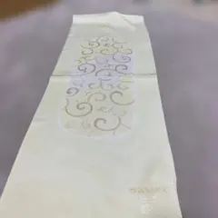 丹後縮緬薄い黄色，唐草模様帯揚げ