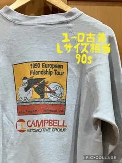 ユーロ古着　スウェット　90s 自転車　バイク　Lサイズ相当　1990 雰囲気◎