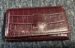 Paul Smith キーケース クロコ型押し ボルドーのサムネイル
