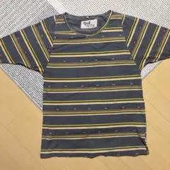 yul グレー ストライプ 半袖Tシャツのサムネイル