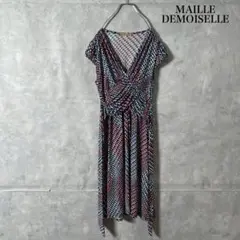 ロング丈 MAILLE DEMOISELLE 水玉 ワンピース N1238のサムネイル