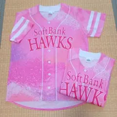 【2枚セット】S＆Lサイズ　ソフトバンクホークスユニフォーム　ピンクフルデー