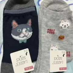 レディースショートクルー丈　靴下