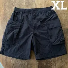 ユニクロユー（UNIQLO U）ブラック パラシュートカーゴショーツ XL