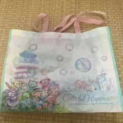 ショッピングバッグ　カラフルハピネス　ディズニー　ダッフィー＆フレンズ20周年