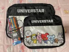 BT21 UNIVERSTAR トラベルポーチ/ラゲッジストラップ 3点セットのサムネイル