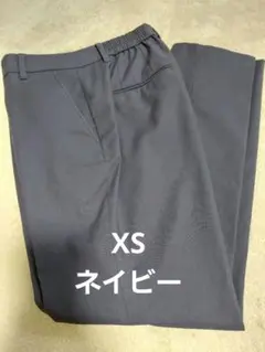 PLST リネンブレンドスティックパンツ XS ネイビー