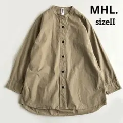 マーガレットハウエル MHL. ホワイト バンドカラーシャツ - メルカリ