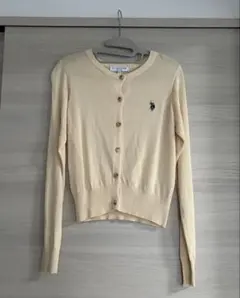 U.S. POLO ASSN. ニットカーディガン ベージュのサムネイル