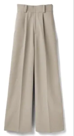 センタープレスワイドタックロングパンツ[gm615]