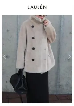 B3 boa jacket /スタンドカラーボアミドルジャケット LAULEN