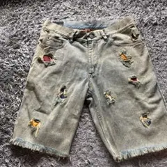JOYRICH ダメージ加工 デニムショートパンツ 30インチのサムネイル