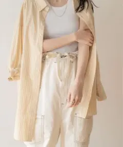 【新品•匿名発送】FREAK'S STORE マルチストライプシャツ