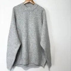 ウィムバイリドム　メンズ 畦編み　ルーズ　ニット オーバーサイズ　冬　グレー S