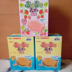 meito　ぷくぷくたい　いちご＆チョコ　計3箱セットのサムネイル