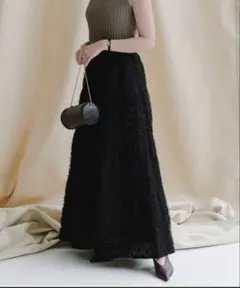 anuans エンブロイダリーシアーチュールスカート