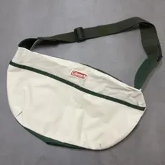 Coleman ショルダーバッグ アイボリー×グリーン
