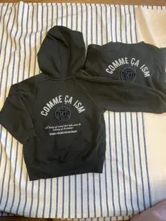 コムサイズムキッズ　ジップパーカー130/双子/カーキ