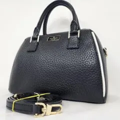 【美品】ケイトスペード 2way ハンド ショルダーバッグ レザー ブラック系