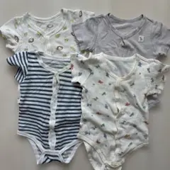 西松屋　半袖　肌着　ロンパース　4枚セット