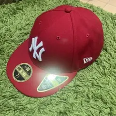 New Era 赤 ベースボールキャップ 7 1/4