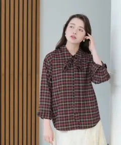 ASTORIA ODIER　チェックシャツブラウス