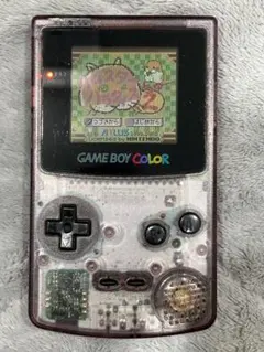 【動作確認済み】ゲームボーイカラー クリア 本体 + ハムスターパラダイス2付き