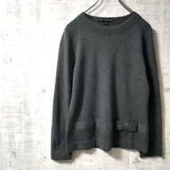 美品✨️ ブルックスブラザーズ ラメ リボン アンゴラ カシミヤ ニット 【M】