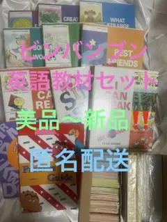 美品　英語教材セット　ビンバンブン　絵本 CD ワードブック　カード大小　ワーク