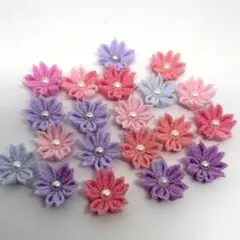 つまみ細工桜パーツ　20個
