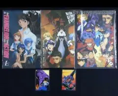 新世紀 エヴァンゲリオン 下敷き ３枚 ラミネートカード ２枚セット