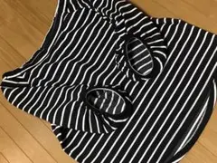 BACKNUMBERモノクロカットソー　ボーダートップス