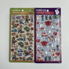 ズートピア・ベイマックス ボンボンドロップシール2枚セット