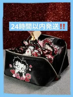 BettyBoop ベティちゃん コスメポーチナ 容量 メイクポーチ 収納バッグ