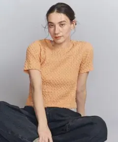 BEAUTY&YOUTH シャーリングトップス（オレンジ）のサムネイル