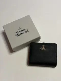 ヴィヴィアンウエストウッド 二つ折り財布 サフィアーノブラック