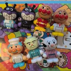 アンパンマン タウンドール　7体セット かつどんまん　こむすびまんなど